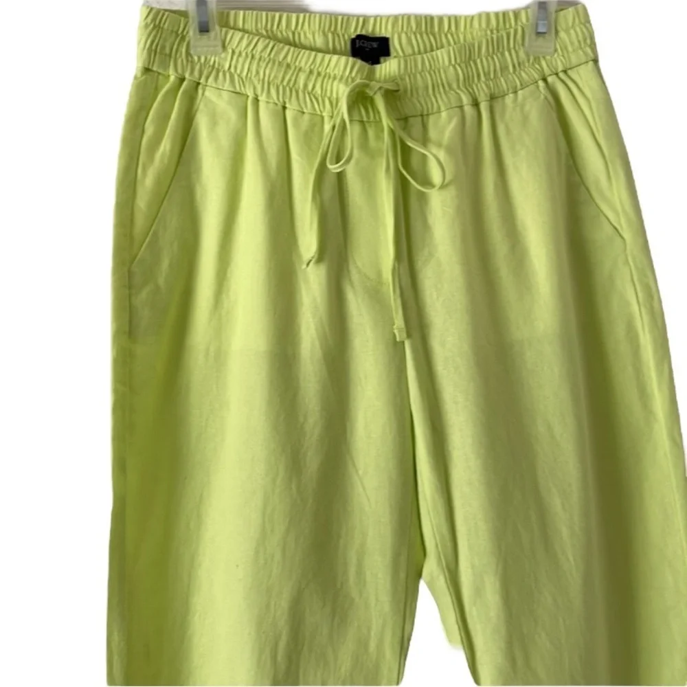 J. CREW Linen-Cotton Blend Drawstring Pant Size 8
